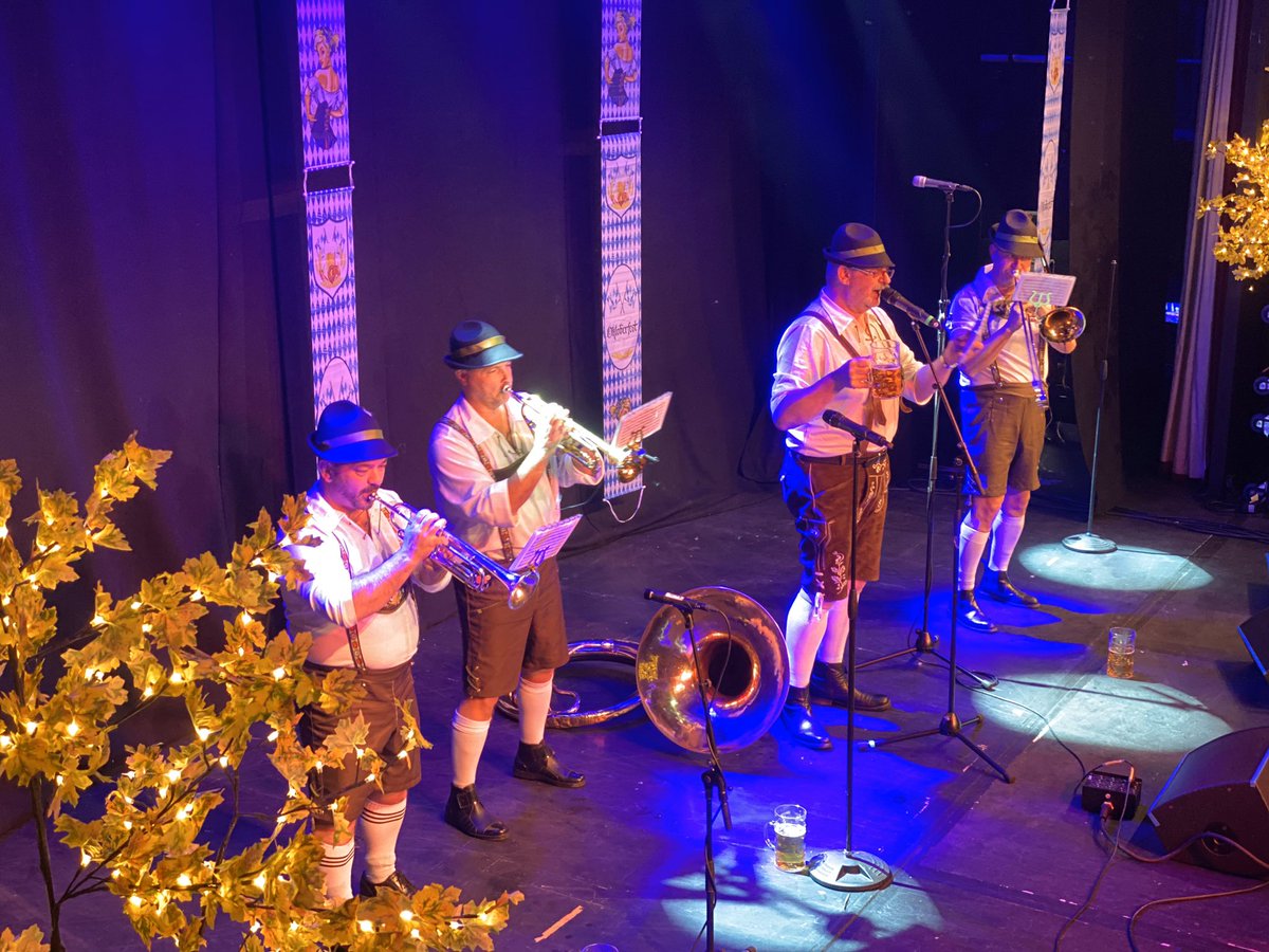 BierkellerB's tweet photo. Wonderful evening @YeadonTownHall Oktoberfest last night and more to come from 7pm tonight!! https://t.co/EotpD04Naa