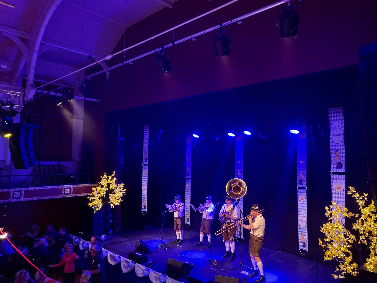 BierkellerB's tweet photo. Wonderful evening @YeadonTownHall Oktoberfest last night and more to come from 7pm tonight!! https://t.co/EotpD04Naa