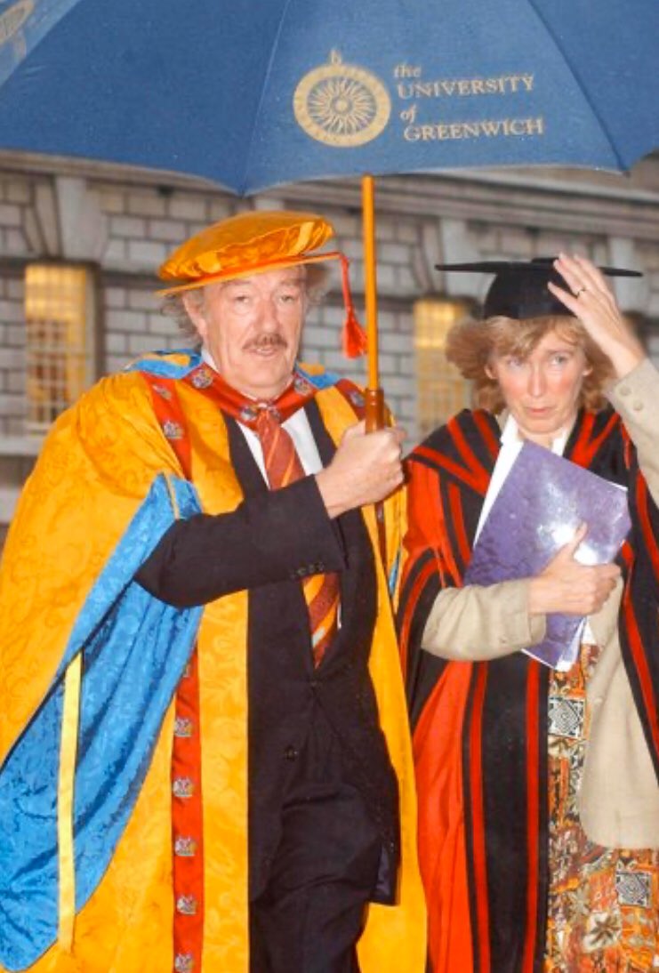 Happy birthday Sir Michael Gambon. Honorary Doctor of Arts at 2002. 