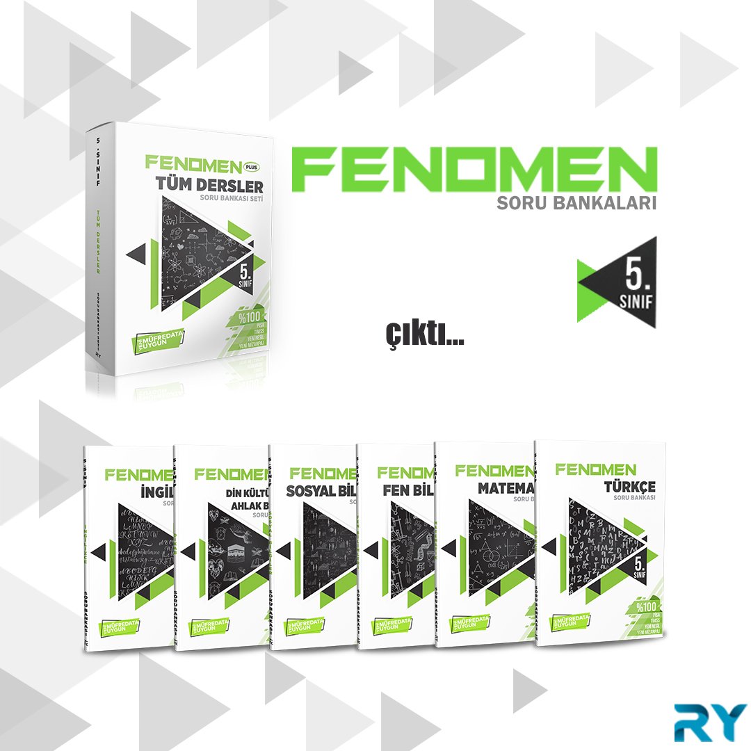 Fenomen 5. Sınıf Soru Bankaları ÇIKTI!... 
Fenomen Serisi Soru Bankalarımızı bayilerimizden ve internet kitapçılarından temin edebilirsiniz.

Bayilerimizin listesi: referansyayinlari.com/bayilerimiz

#fenomen #lgs #5sinif #referans #referansyayinlari