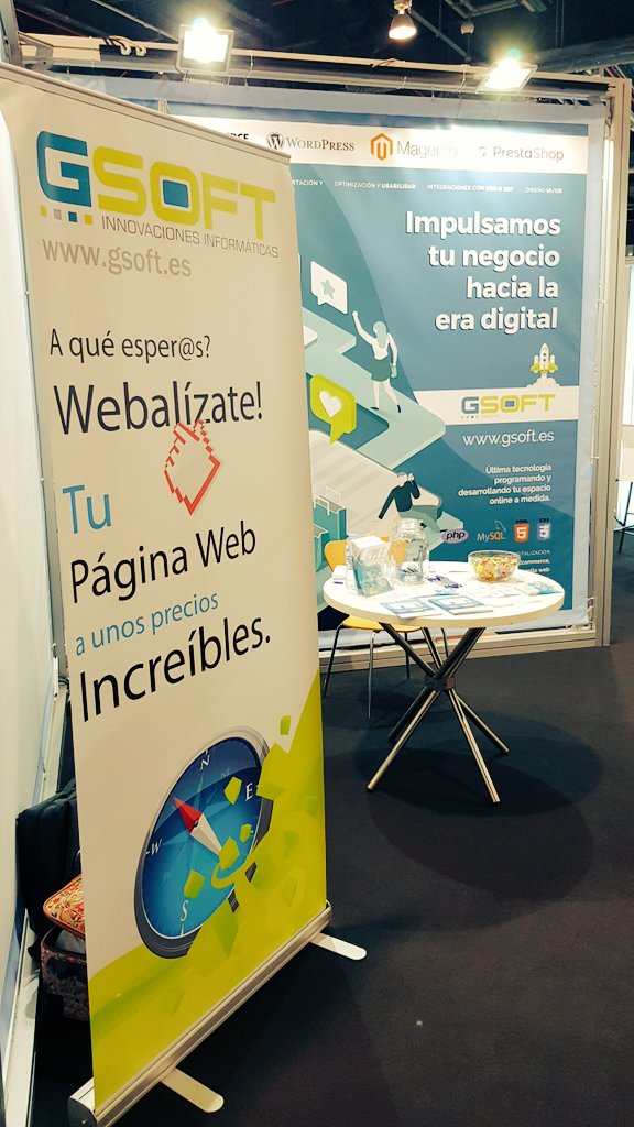 joesserGSoft's tweet photo. Retail future 2019. Aportando nuestro granito de arena para la digitalización del pequeño comercio y artesanía de la Comunidad Valenciana.
#RetailF19 https://t.co/yODj0dpVSP