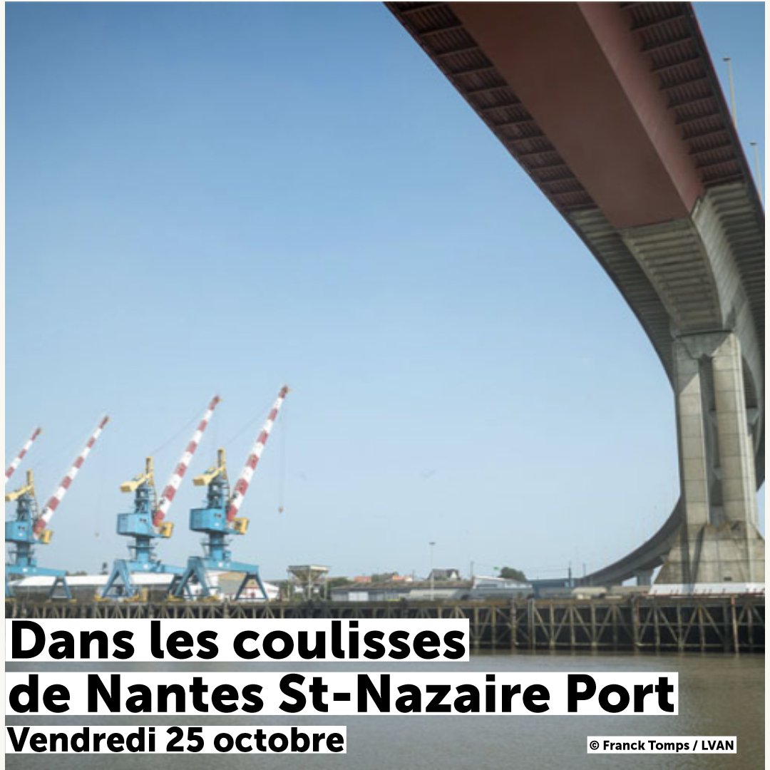 nantestourisme's tweet photo. Dans les coulisses @nantesport avec @VNEpdl
Découvrez le #port et rencontrez les professionnels lors d'une visite en car et à pied au cœur des sites portuaires, des lieux habituellement fermés au public #gratuit #exclu
Inscrivez-vous 👉 https://t.co/4UTB8ZPjIh  Ven. 25 oct. https://t.co/EqJZUeY4k0