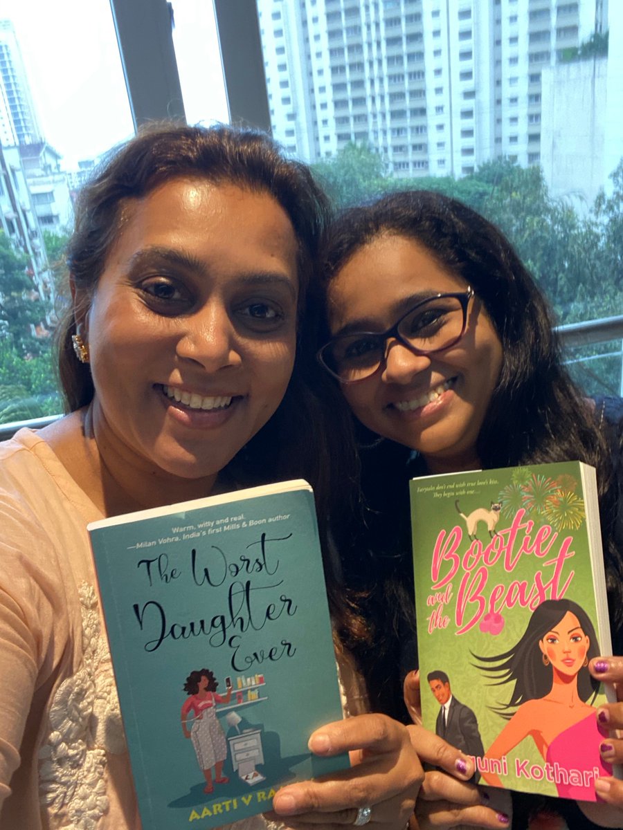 AuthorFalguni's tweet photo. Yes, this is a mutual admiration society. Well, duo 🥰🔥
Congratulations on your new release @RT_writes 🥳
People, THE WORST DAUGHTER EVER is funny, feminist and a heartwarming family saga. It’s an absolutely lovely read. Get it now!

#writerslife #BookRecommendations https://t.co/UABvcZiw6W