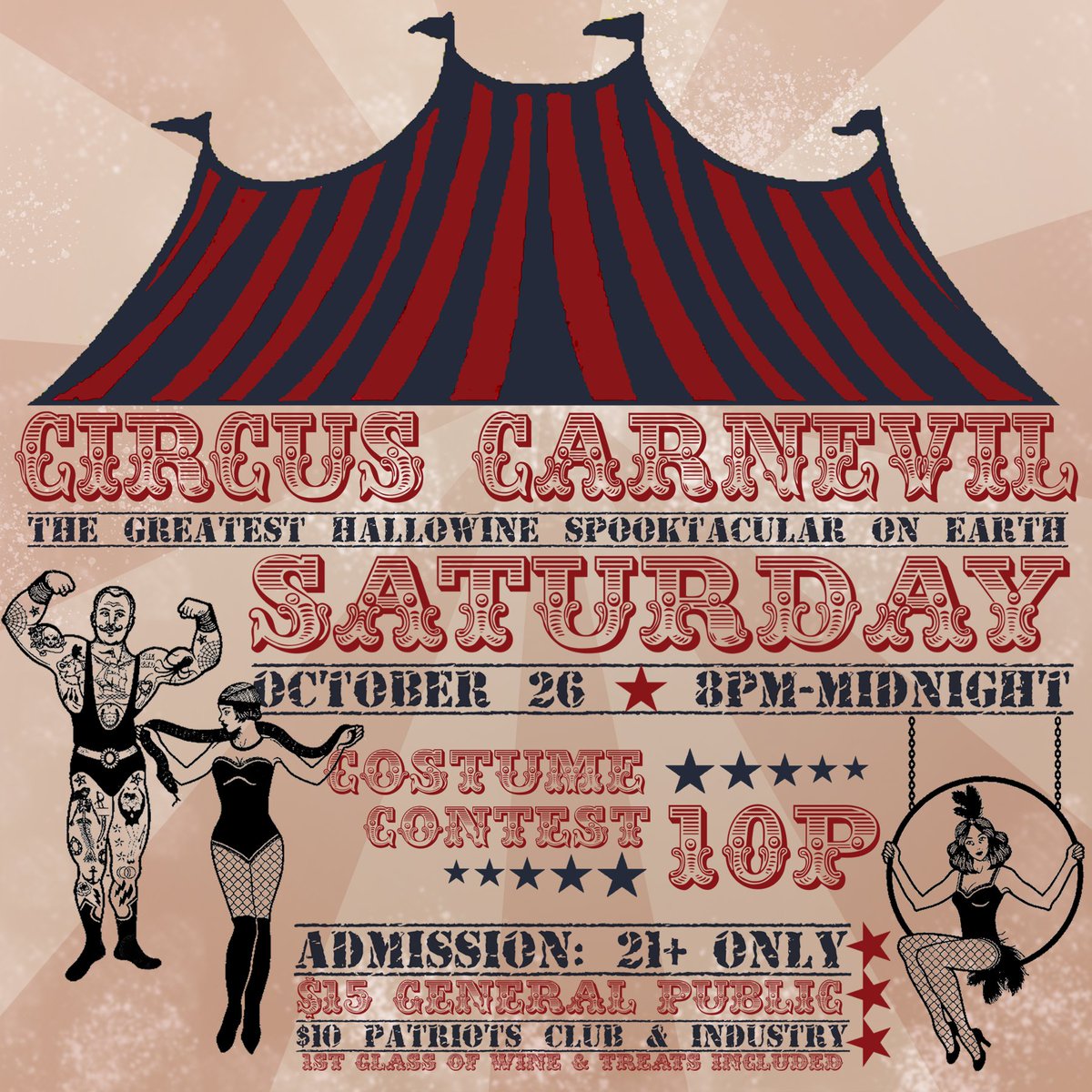 AmericanaWine's tweet photo. One week from today is our Hallo-Wine Spooktacular: Circus Carnevil! ππ€‘ππ»
How are those costumes coming?
Did you get your tickets yet?
Just stop in or call the winery at 607.387.6801 to get them in advance!
#halloween2019 #adultsonly #costumeparty #flxfall #twithaca https://t.co/yvKaJsp0St