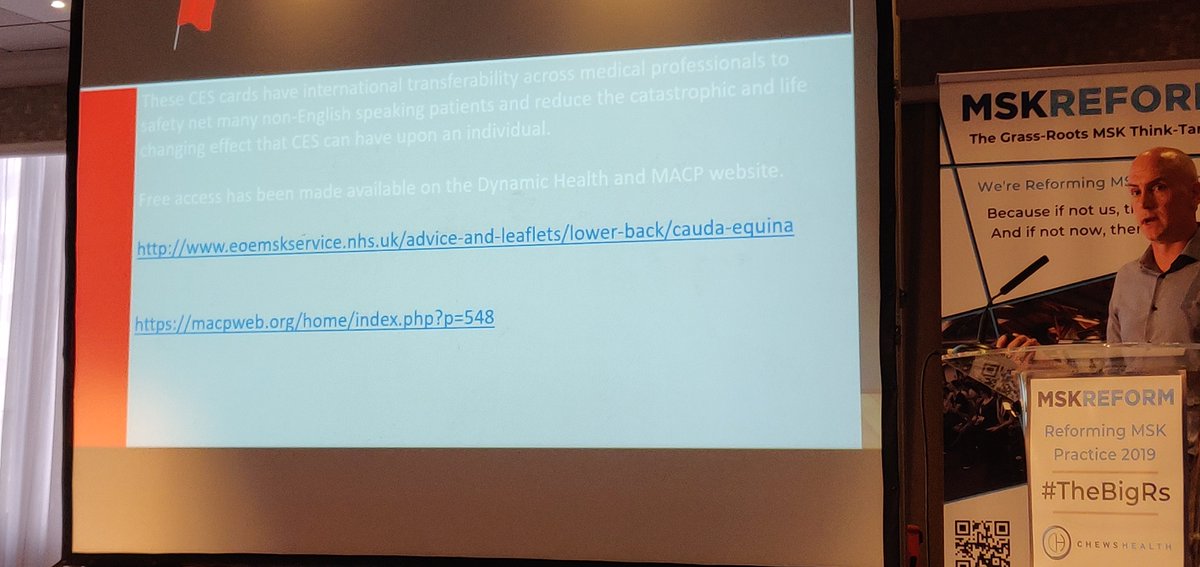 Emmajsalt's tweet image. Message from @Mercephysio ensure you give patients info about cauda equina symptoms #empowerthepatient. #MSKR #MSKReform.