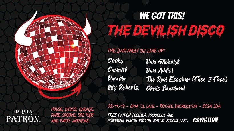 mcleodandre's tweet photo. @wgtldn will be throwing the ultimate haunted house party at Rotate Shoreditch! 

Tickets are £5 which includes FREE Patron tequila, prosecco pong and powerful punch potion whilst stock last.

https://t.co/HLkrhL7TN6

#wgtldn #disco #housemusic #houseparty #shoreditch #halloween https://t.co/dT0bSRvxP3