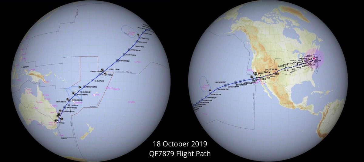 Travelmates_'s tweet photo. رحلة Qantas 7879 ، تعتبر أطول رحلة تجارية بالعالم ✈️
اقلاعها كان من مطار نيويورك ، متوجهة نحو سيدني ...

استغرقت الرحلة حوالي 20 ساعة بدون توقف 
وكان على متنها 50 راكب ... 

مص��ر الخبر : @Alroeya https://t.co/zlGqPw11OG