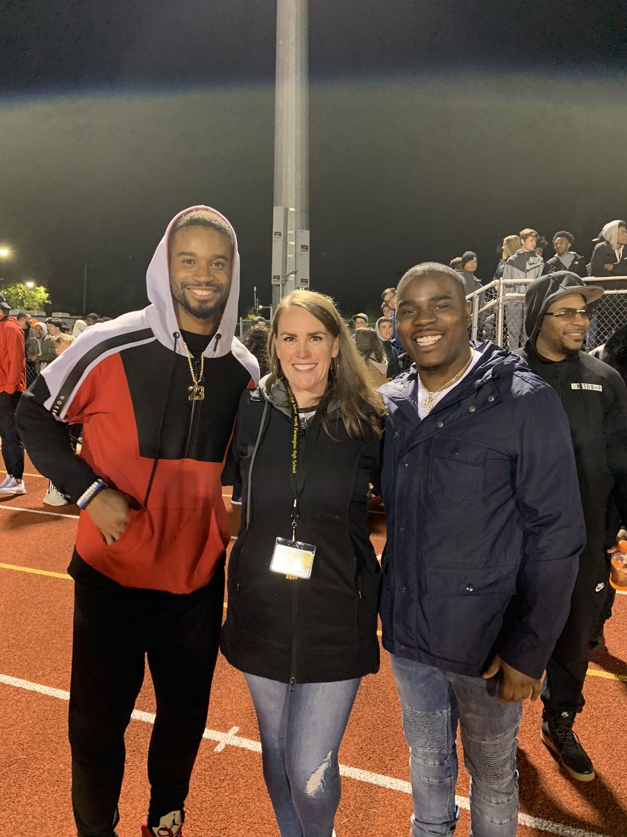 Chris Meussner (@mrs_meussner) on Twitter photo NFHS had @_bigplayslay23 and <a href="/HaHaDavis/">HAHA DAVIS</a> at the game last night supporting the Raiders! 🏈 NFHS had @_bigplayslay23 and <a href="/HaHaDavis/">HAHA DAVIS</a> at the game last night supporting the Raiders! 🏈