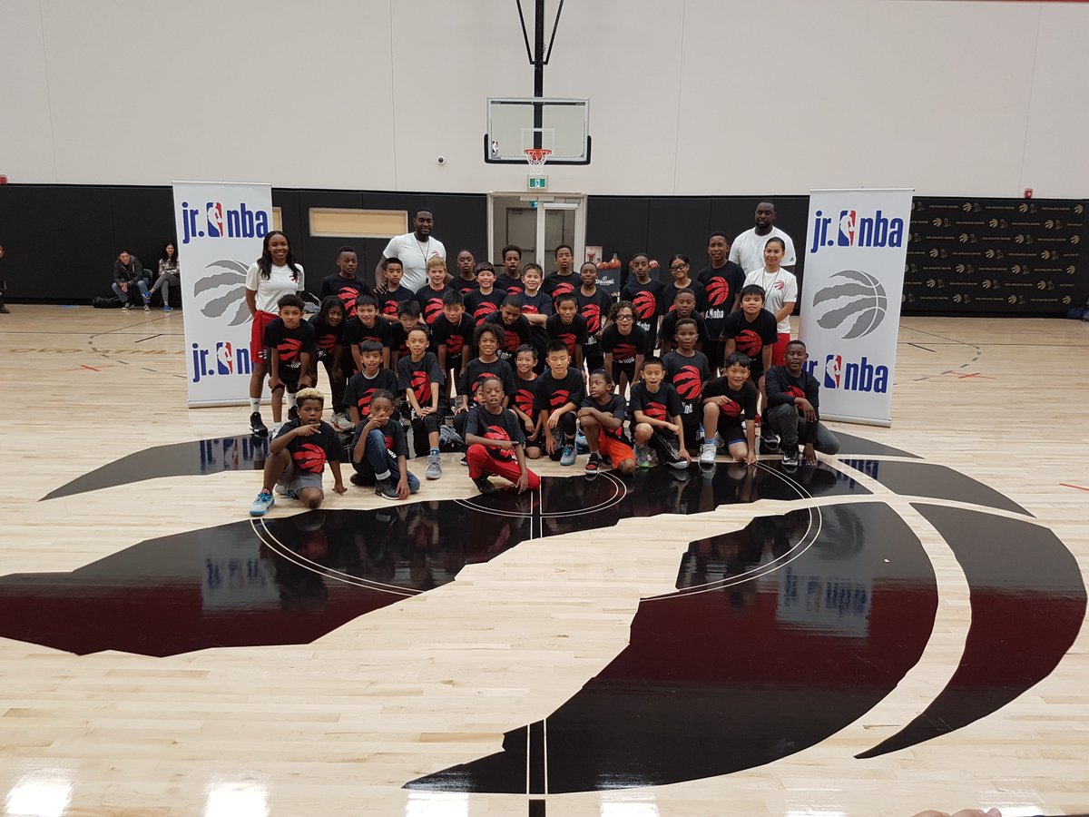 Shooting hoops with future all-stars at OVO. 

#WeTheNorth | #JrNBAWeek