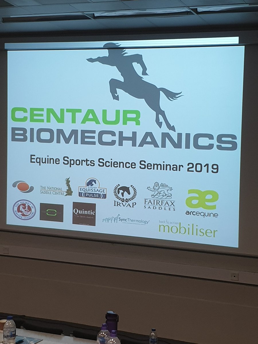 Interesting day at the <a href="/CentaurBiomec/">Dr. Russell MacKechnie-Guire</a> Equine Sports Sci Seminar with Sharon May Davis #alwayslearning #vetphysio @HartpuryEquine