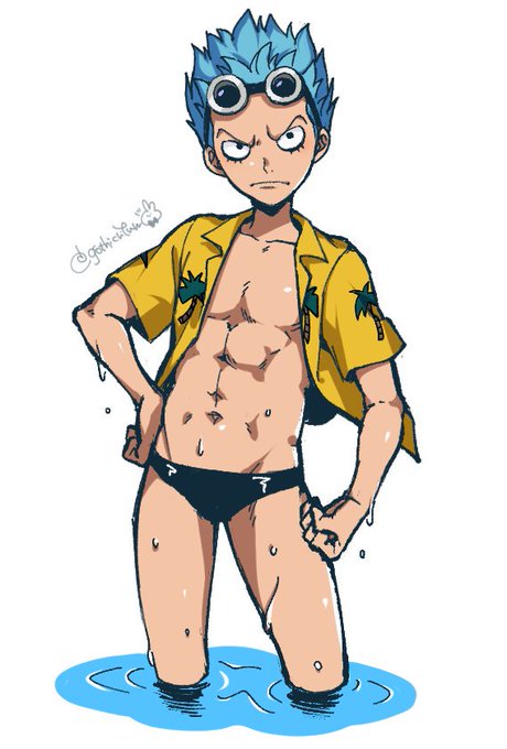 朝からずっとワンピース流しながら作業してたんだけど、少年フランキーが好みすぎて腰抜かした 