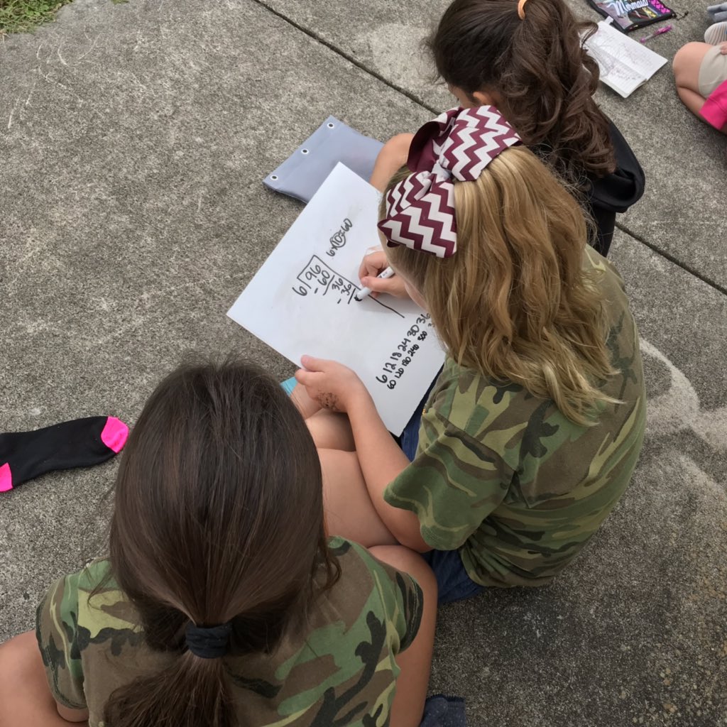 Ndavis961's tweet photo. So proud of this young lady right here! She spent her teacher directed PE time helping her classmates practice partial quotients strategy! It was all her idea! She is so deserving of this “Keep the Quote”! @Schwarzkopfelem https://t.co/I35ri8cqoj