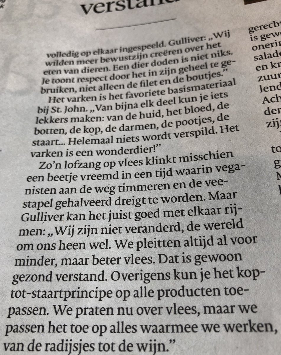 Smullen van kop tot staart. Mooi varkensdeel in dit artikel in #AD