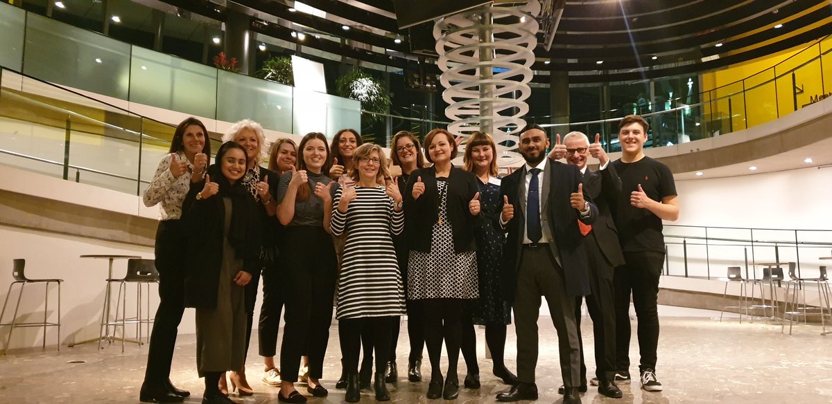 15billionebp's tweet photo. Thumbs up all round and a very proud team @15billionebp after an inspirational Children's University graduation ceremony at City Hall. 🎓 Well done to all the children and their parents and thanks to our business supporters who came to the event. @EastLondon_CU https://t.co/xsh6yH1aGh
