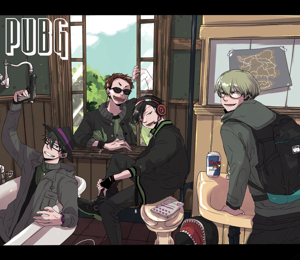 とめどない会話ほんとずっと笑うしテロップには同意しかない
#あろ絵よーぐると #ぐちつぼを許さない #yasupic  #しろっぽ

【PUBG】緑の四人衆。シャークん,YASU,ぐちつぼ,あろえ https://t.co/ltSKIkw9fP 