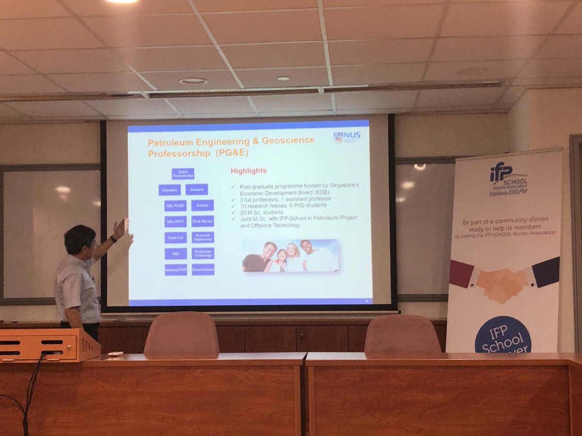 IFPSchoolSPE's tweet photo. We are proud to have been welcomed at the Centre for Offshore Research & Engineering last April to help inaugurate this brand new program! 🖌👷♂️👷♀️
The #JointProgram marks the beginning of a fruitful partnership between @IfpSchool and @NUSingapore💡🌍
#Energy #OilAndGas #Partners https://t.co/mtR86eu0ow