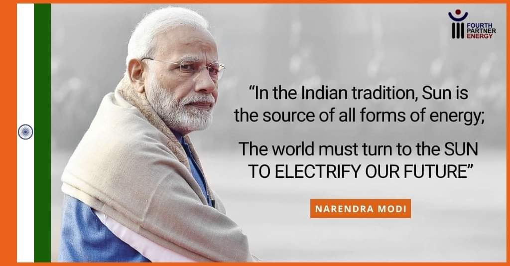 4PEL_Energy's tweet photo. PRIME MINISTER NARENDRA MODI ON SOLARISING INDIA.
#SolarEnergy #Solar #SustainableDevelopment #FourthPartnerEnergy #ClimateChange #GlobalWarming #ClimateAction #ClimateCrisis #Sustainability #Quotes #Innovation #GreenEnergy #Sustainability #leadership #india #leadership https://t.co/2PjjchyqmB