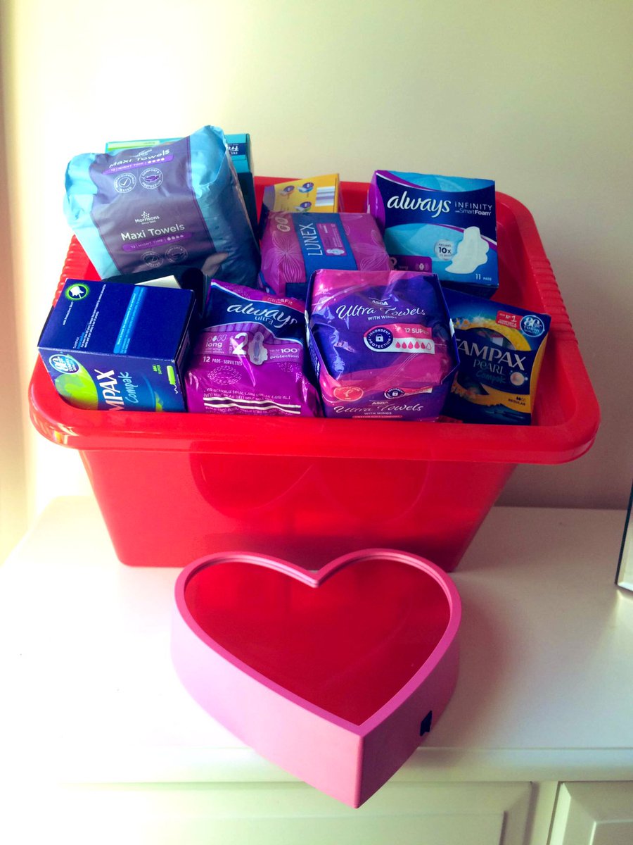 We are busy preparing final  top ups and red boxes for local schools. Do you know any local school or youth group who need any period products - please get in touch this week as we are winding down our project very soon #Worthing #littlehampton #periodpoverty @theredboxproject
