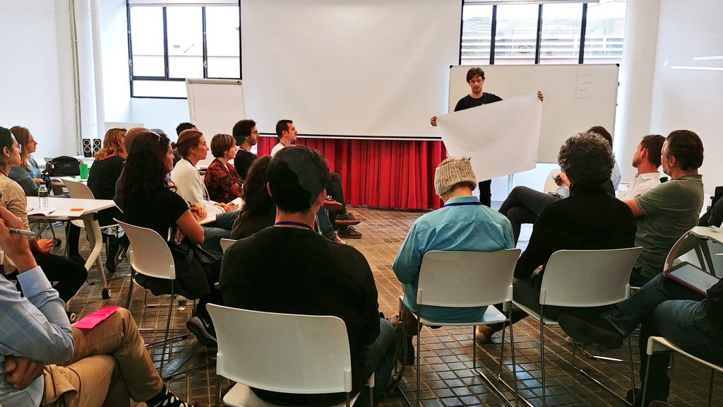 Pellicors's tweet photo. #thechoiceconference is also workshops and working together. People from all around the world in the same space to share tools, experiences, life stories, food cooking. #theCC19 is the expression of what human beings can do when they are truly together. /@CocoonPro https://t.co/zleKx53YpM