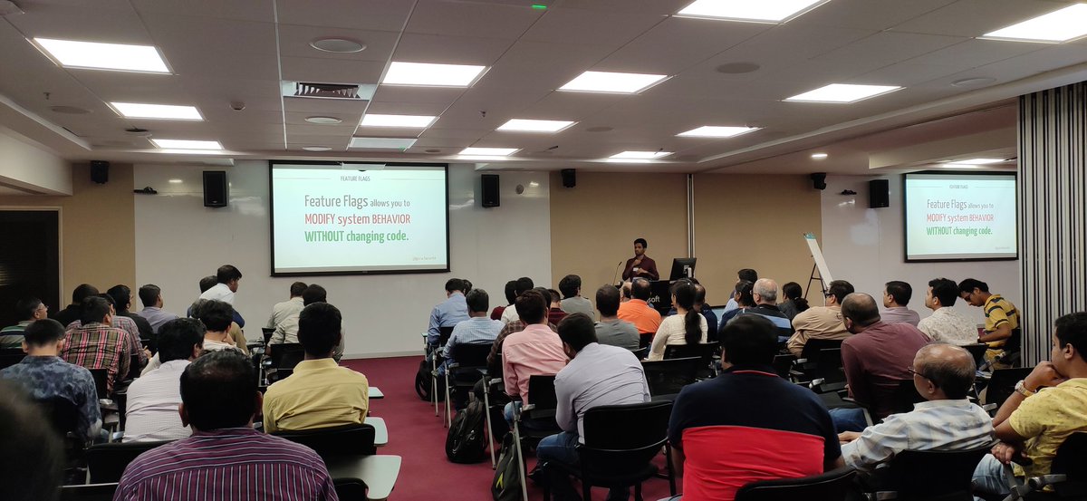 kamleshrao's tweet image. ASPdotNETCore Feature Flags session by @GuruCharan94 #dotNETConf #dotnetconfblr #dotnetcore