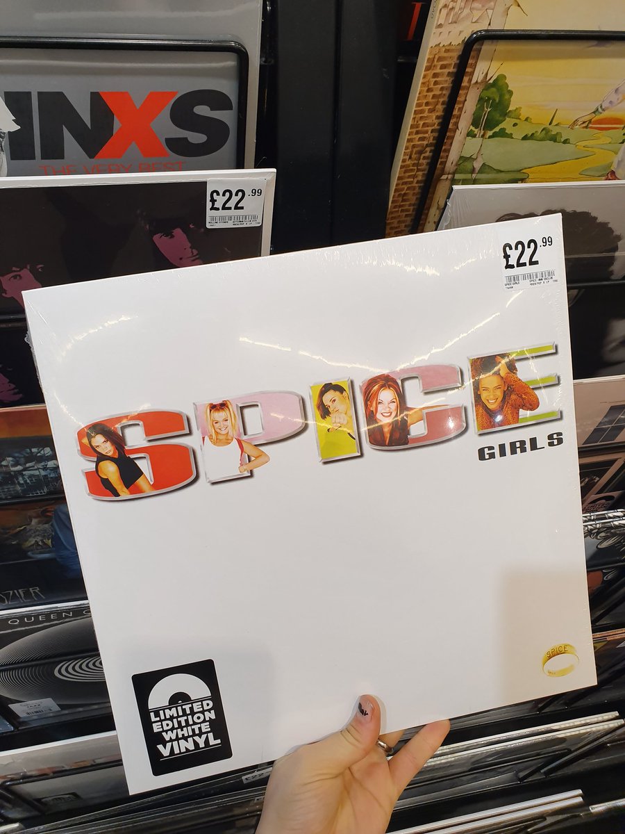 hmv_ayr's tweet image. Limited edition WHITE pressing of @spicegirls #Spice #StillAvailable #hmvLovesVinyl