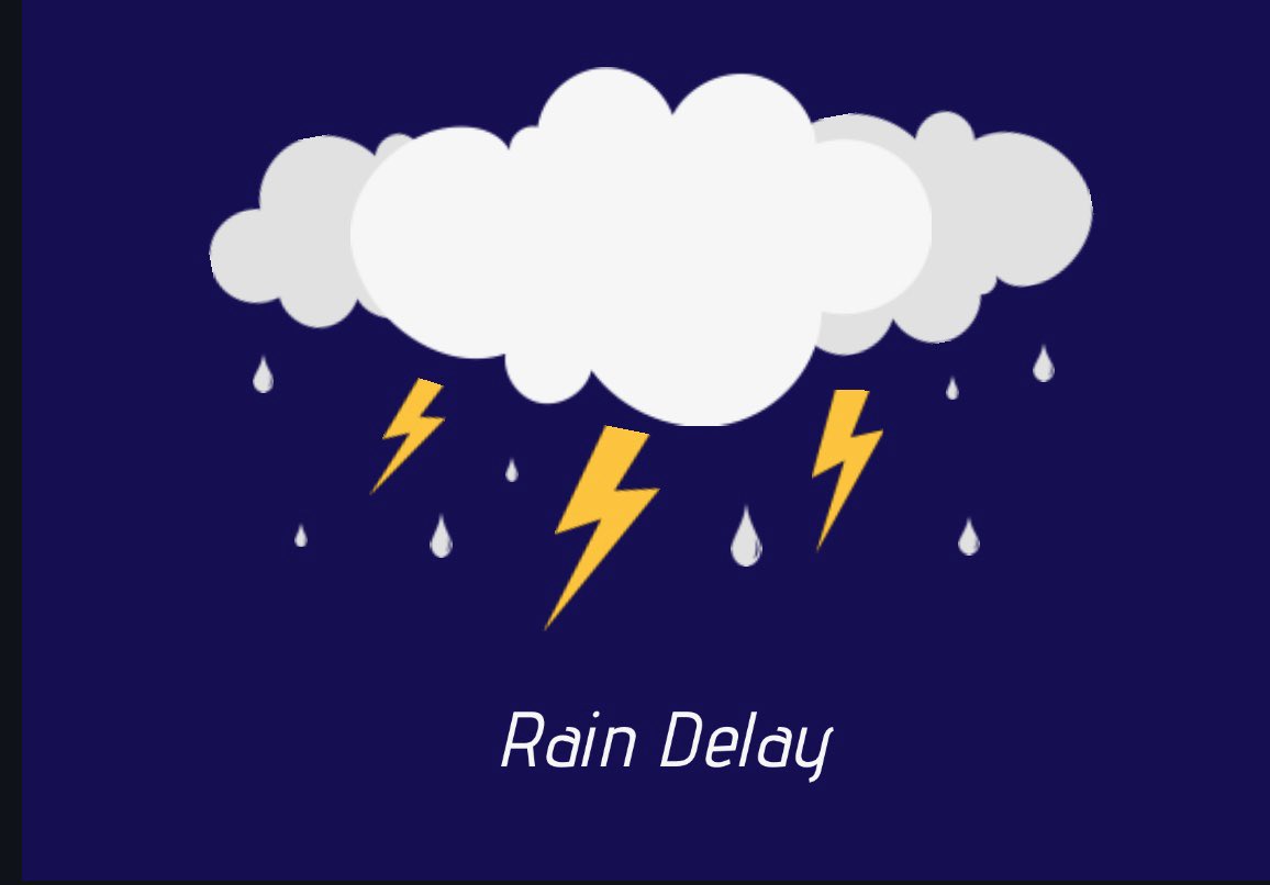 StateClubTennis's tweet photo. Due to rain showers in the forecast this morning, all matches will be pushed back 4 1/2 hours. For example, all 8 am matches will begin at 12:30. 

#cycloneslam2k19 #rollclones https://t.co/mYmDYd8GyX
