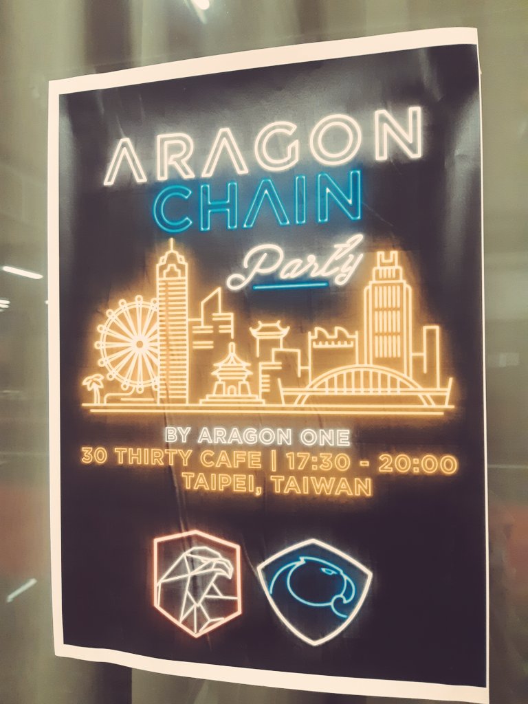 eth_taipei's tweet photo. Thanks @AragonProject @AragonOneTeam @MyPaoG @licuende @izqui9 & blockcastit media for hosting a cool Aragon Chain party on Day 1 #CrosslinkTaiwan #crosslink19 ๐ #AragonChain https://t.co/EuJWCfR95B