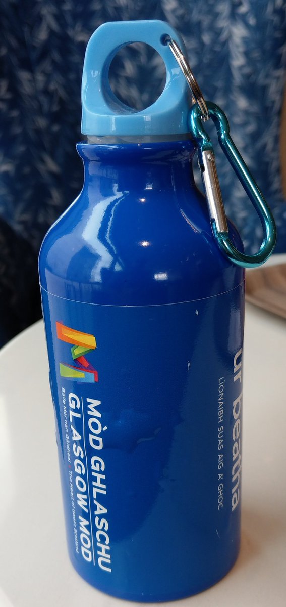 Domhnall Dewar enjoying the massed choirs closing <a href="/ModGhlaschu2019/">Mod Ghlaschu 2019</a> 
So long and thanks for the trendy water bottle.
Chaneil droch fheum air an diugh.
#Gaelic