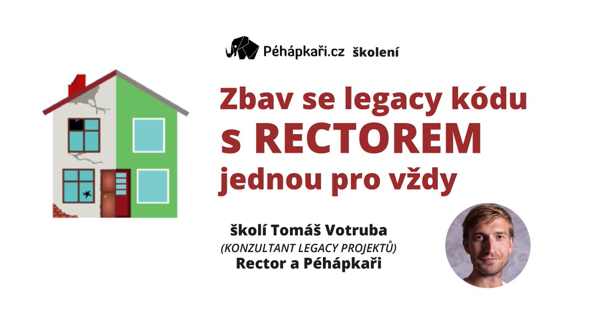 VotrubaT's tweet image. Těší mě váš velký zájem o #rectorphp !
Proto vypisuju na 31. 10. další veřejné @rectorphp školení
Deadline 24. 10.!
↓
pehapkari.cz/kurz/zbav-se-l…