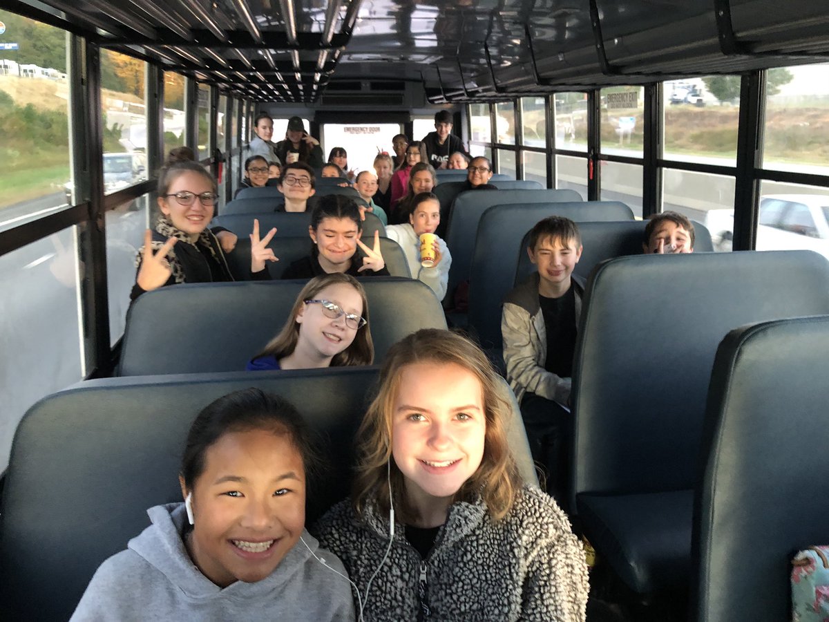 SCooperTeach's tweet photo. CMS Drama Club heading out to the State Jr Thespian Competition this morning! Wish us luck!! @CMSCardsWSFCS #breakaleg #spirithands #dramanerds #dramamama https://t.co/jx5MaPxpXD