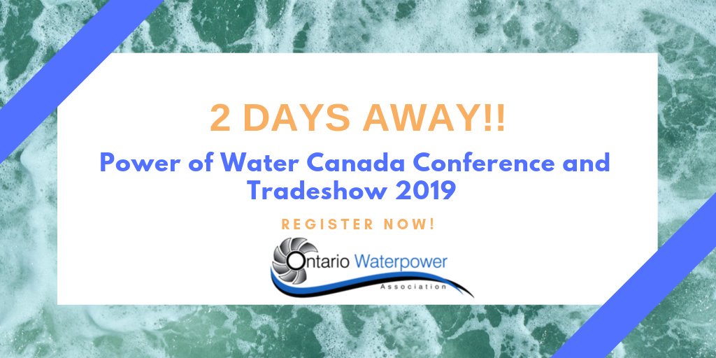 Can you believe that #POWC2019 BEGINS IN ONLY TWO DAYS!? Neither can we! If you've forgotten to register there is still time! Do so now before it's too late! 

REGISTER HERE: ow.ly/WG5f50wL9Vx 

#HydroPower
#PowerGeneration
#Niagara
#Ontario