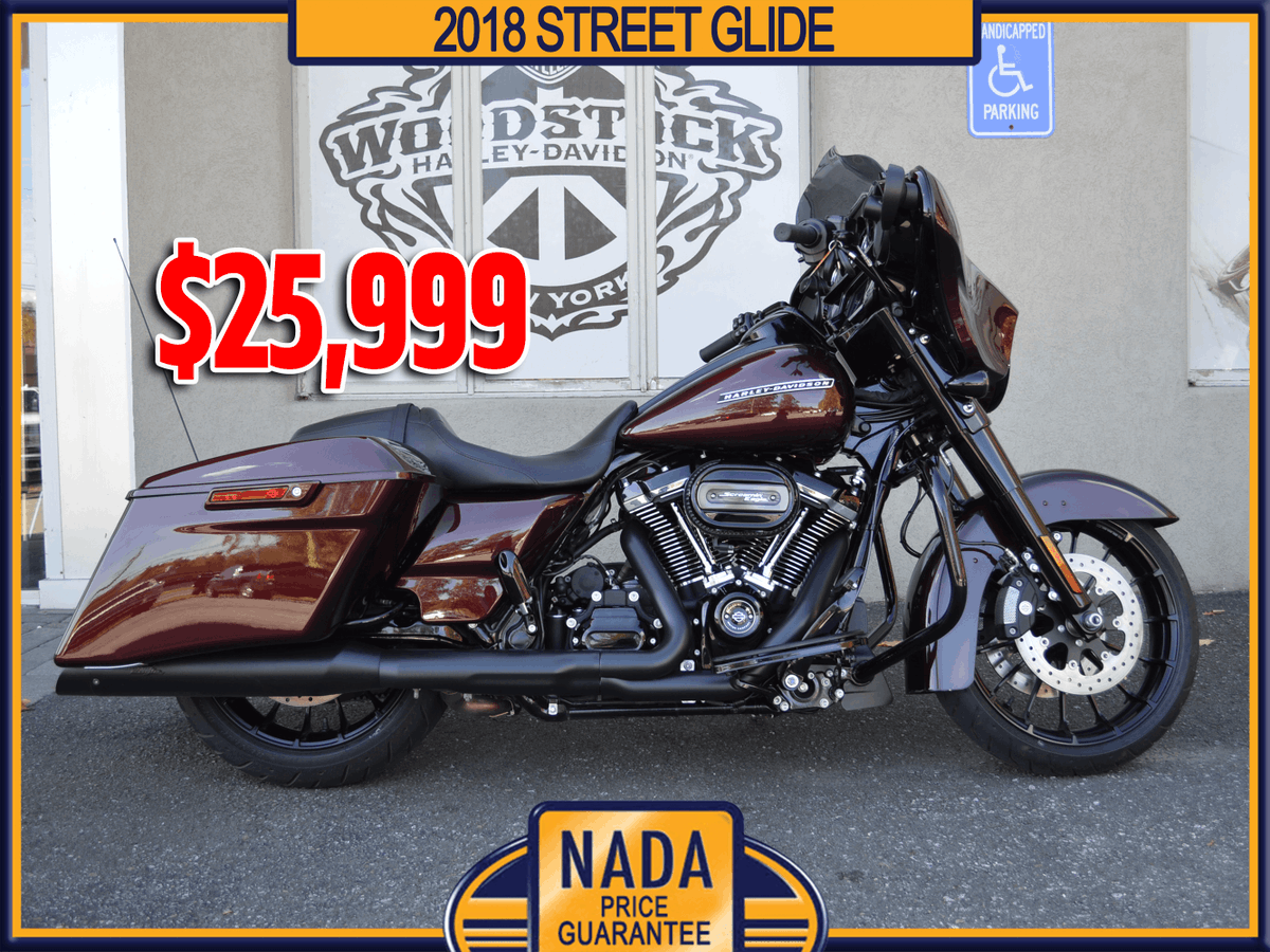 WoodstockHarley's tweet photo. Stop by and check out our new Steels!
This 2018 Street Glide has a Stage 3 Kit, Black Street Cannons, A Ventilator Intake, and Klock Werks Windshield.
#steeloftheweek #2018streetglide #2018harleys #usedinventory #woodstockharley #nadapriceguarantee #screamineagle #streetglide https://t.co/Jx7wheBpF3
