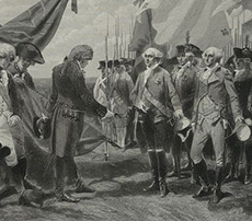 librarycongress's tweet photo. Today in History: British Gen. Cornwallis surrenders to Gen. George Washington at Yorktown, 1781 #otd #tih https://t.co/ykPEWbIewb https://t.co/33C87kwyye