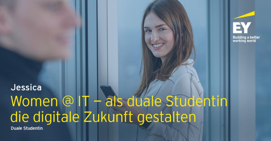 EYGSACareers's tweet photo. Cybersecurity, #Blockchain, #AI – ihr wollt die innovative Welt der #IT erkunden? Dann macht es wie Jessica und absolviert ein duales Studium bei EY. Im #EYBlog verrät euch die Studentin wie sie bereits jetzt die digitale Zukunft mitgestaltet: https://t.co/KAEe7WyFiD https://t.co/WZqws9nPM5