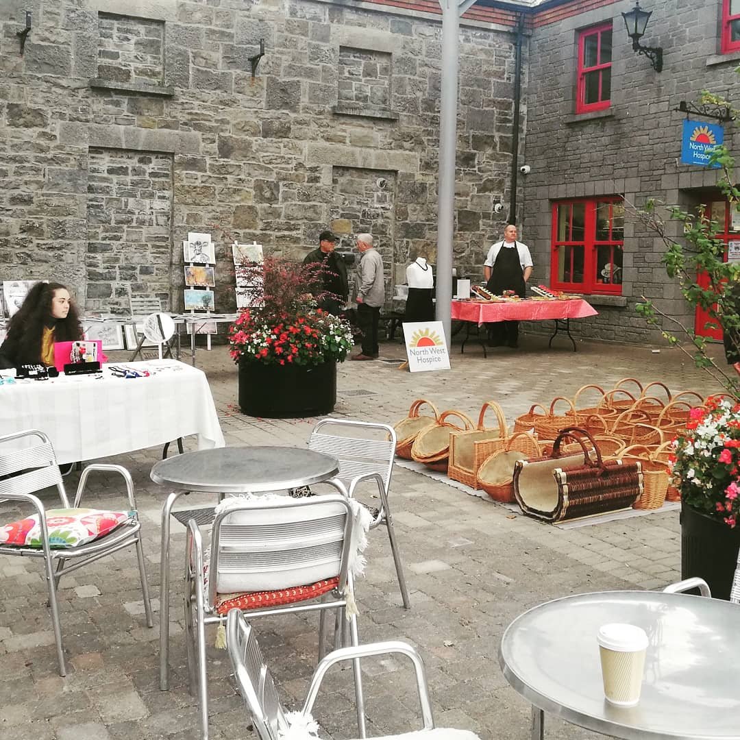 Live music now on Olive Tree Cafe &amp; brilliant local market in the Market Yard! Plus #boxty on the menu.