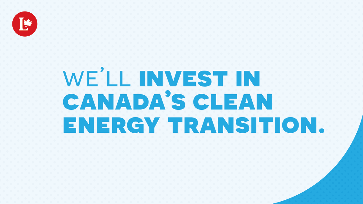We are committed to moving toward net zero emissions by 2050 and a green future - but we need to make sure we don't leave anyone behind in the process. That's why we're committed to a clean energy transition - it’s in our platform: lpc.ca/apty