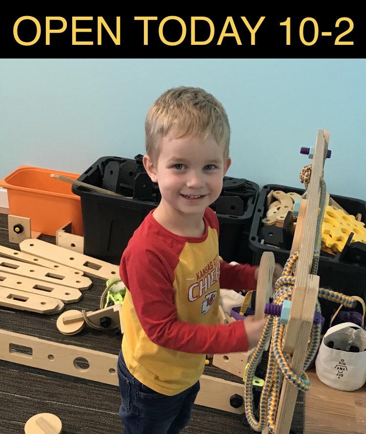 PlanetPlayKC's tweet photo. Ahoy, Matey! This pirate is at the wheel of his ship. What will you build and pretend at 5504 Troost today? #letsplaykc #rigamajig #thingstodoinkc https://t.co/a1nnouLwhb