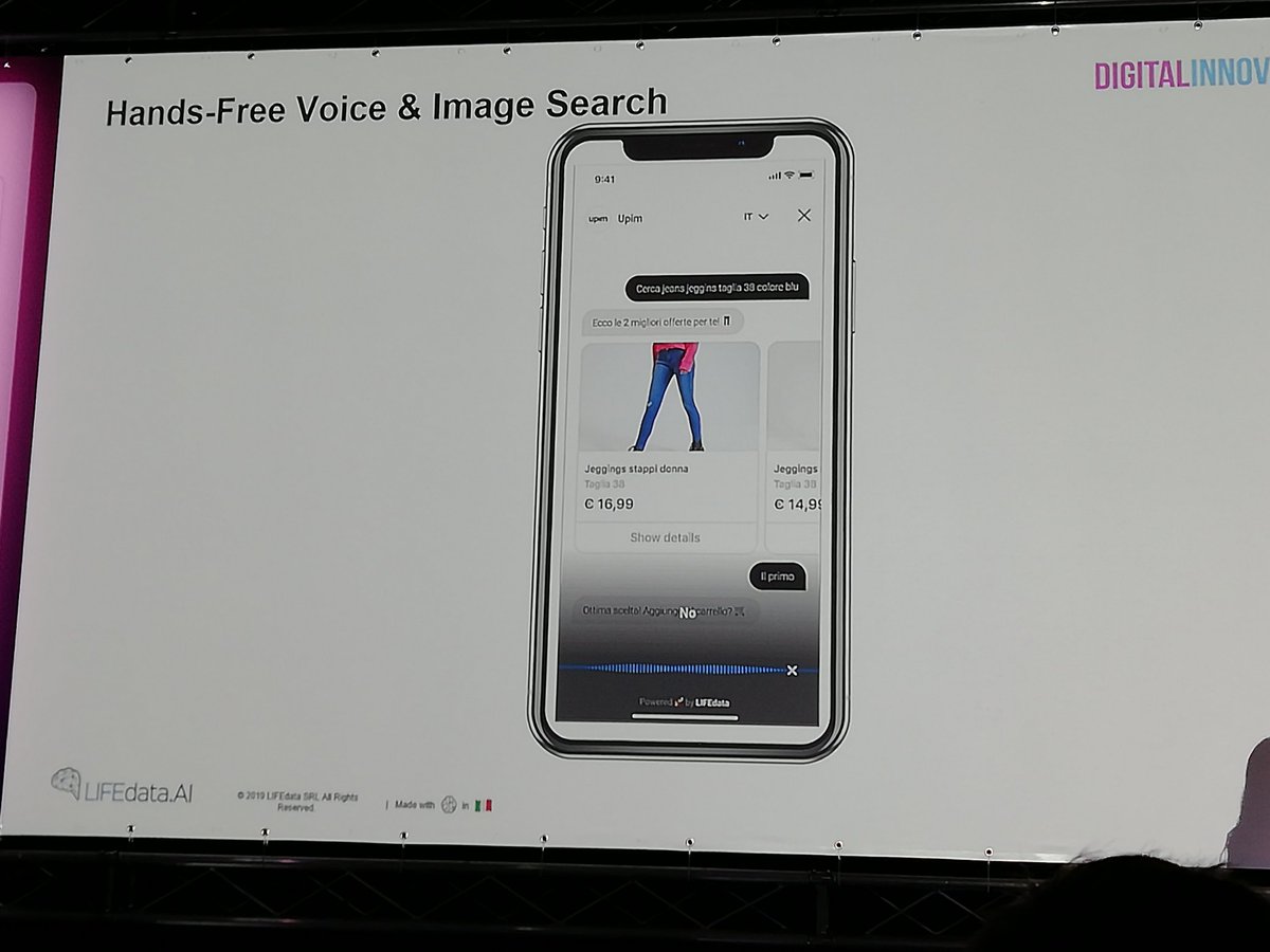 Prima #startup a salire sul palco: LifeData 💪 Voice e Image Search sono il fulcro di questa realtà #DIDAYSIT