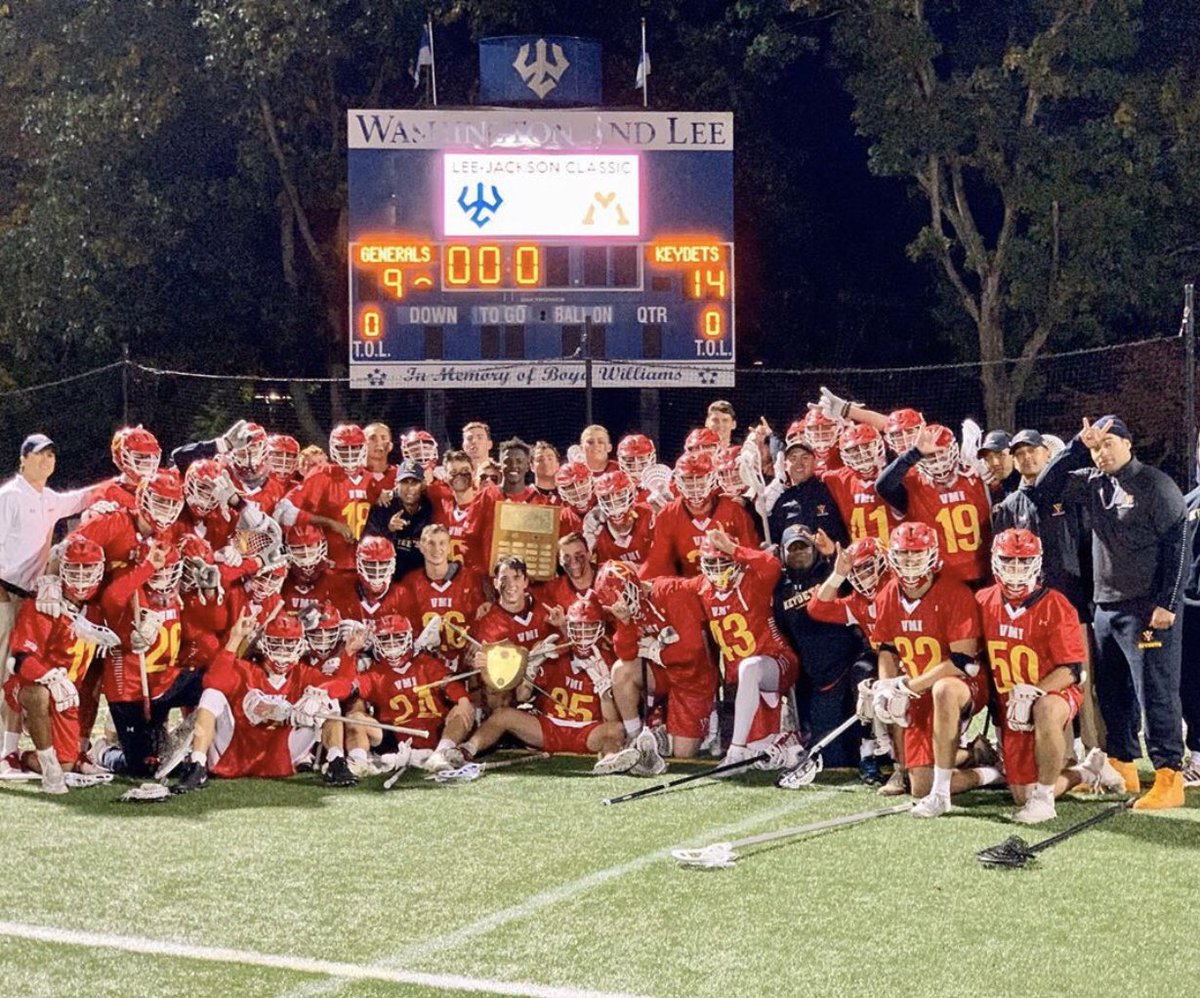 VMI_Lacrosse's tweet image. 2019 Lee-Jackson Classic: VMI 14 W&amp;amp;L 9! #brotherhood