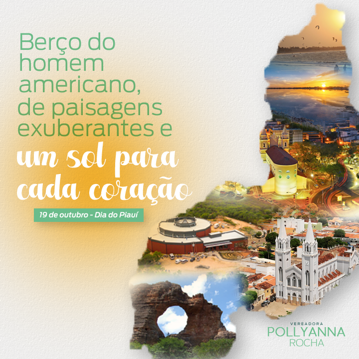 Pollyrochathe's tweet photo. Por toda a nossa história, trajetória e por tudo que ainda podemos ser, deixo aqui o meu abraço a todos os piauienses pelo nosso dia! #DiadoPiauí #TerraQuerida https://t.co/4cArkZk4V0