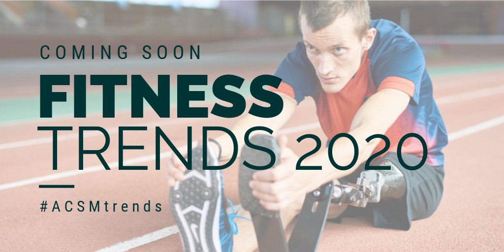 ACSMNews's tweet image. The 2020 #ACSMTrends will be released soon by @HFJonline! Will wearable technology continue to reign? Or will another trend take the top spot? Find out soon!