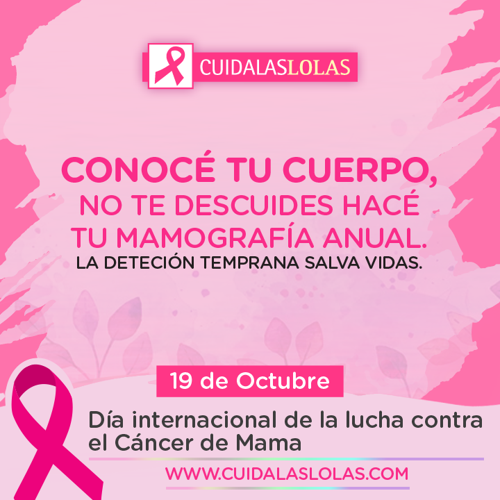 Al llegar a los 85 años, una de cada ocho mujeres habrá sufrido #CancerdeMama. En el #DiaMundialdelCancerdeMama desde <a href="/CuidalasLolas/">#Cuidalaslolas</a> te decimos: #NoteDescuides hacé tu mamografía anual.