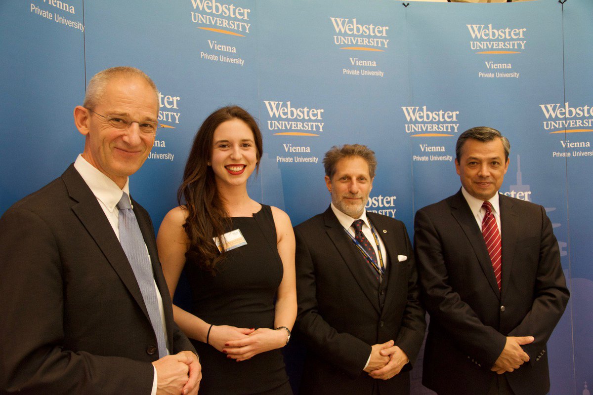 UN_Vienna's tweet image. Pleased to welcome students at the 6th #modelunitednations WebMUN conference. Opened by UNIS Vienna Director Martin Nesirky at @WebsterUniVie. #interconnectivity is the theme and we wish all delegates from around the world a great time! #ModelUN