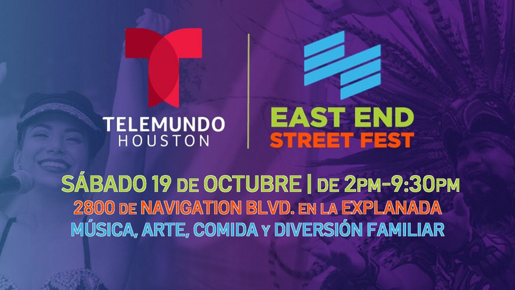 TelemundoHou's tweet photo. ¿Qué planes tienes para hoy? Únete a #TelemundoHouston en estos eventos familiares. ¡Acompáñanos en @EnergyDayFest, @eastendstfest, Pasadena International BBQ Cook-off en @macroplazamall y @houstonlatinphi!
☢️ 🔌💃🏽🍗🎼🎻 #EnergyDay | #EESF | #ElPoderEnTi
https://t.co/EwEqunSxlk https://t.co/28G8vMIfUx