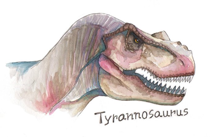 ティラノサウルスのtwitterイラスト検索結果 古い順