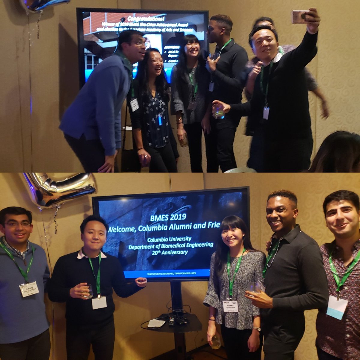 ColumbiaBME's tweet photo. An Excellent celebration of an Excellent Institution. Thank you, @ColumbiaBME alumni, students, faculty and friends, for joining us at our #20thanniversary reception at #BMES2019. More to come for an exciting year ahead! @BMESociety #columbiaengineering #columbiabme #bme20 https://t.co/WMcVZWtIrO