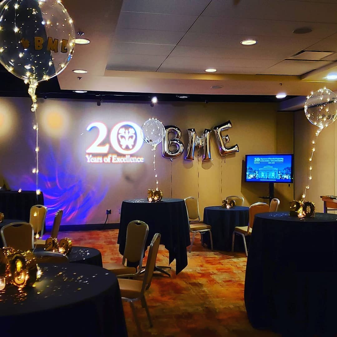 ColumbiaBME's tweet photo. An Excellent celebration of an Excellent Institution. Thank you, @ColumbiaBME alumni, students, faculty and friends, for joining us at our #20thanniversary reception at #BMES2019. More to come for an exciting year ahead! @BMESociety #columbiaengineering #columbiabme #bme20 https://t.co/WMcVZWtIrO