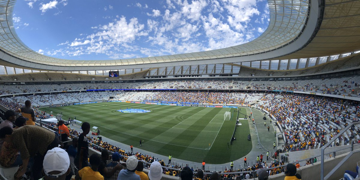 Posmay's tweet image. Cape Town stadium looking mighty fine with all these beautiful people coming out to watch what should be a cracker of a fixture. #TelkomKnockout #iamCityFC @CapeTownCityFC #CapeTown