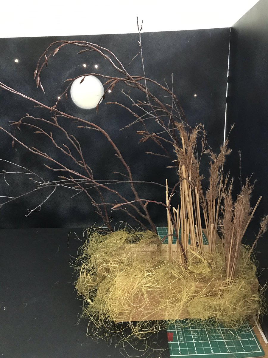 Hoveton_Broad's tweet photo. Still got a bit to do but #diorama coming together! Come and add your #scarycreature @jubileehall @@in Dalhouse 24t /25th Oct 10-3, #free #event #allwelcome #artandnature #CommunityEngagement @SalhouseBroad @VisitSalhouse @WoodfordesTap @norwichduckrace @CUnorfolk @NatureBftB https://t.co/SHLnyTnuaM