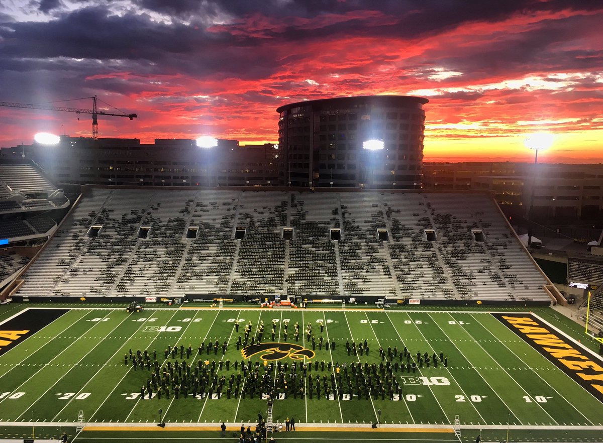 Good morning from Kinnick Stadium! #AlwaysAHawkeye #UIHomecoming 📸: Brian Sojka